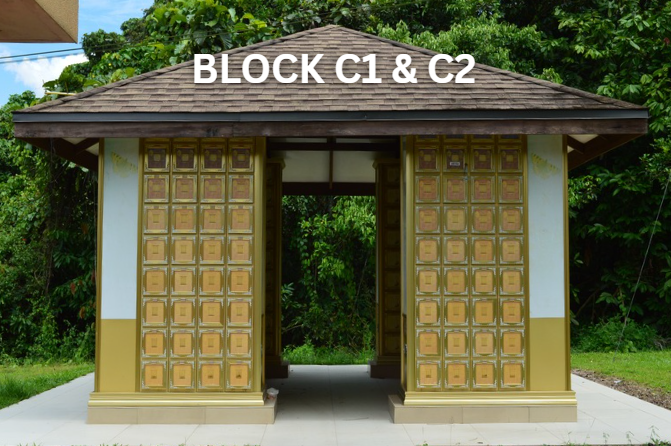 Pet memorial columbarium (Block C1 & C2).